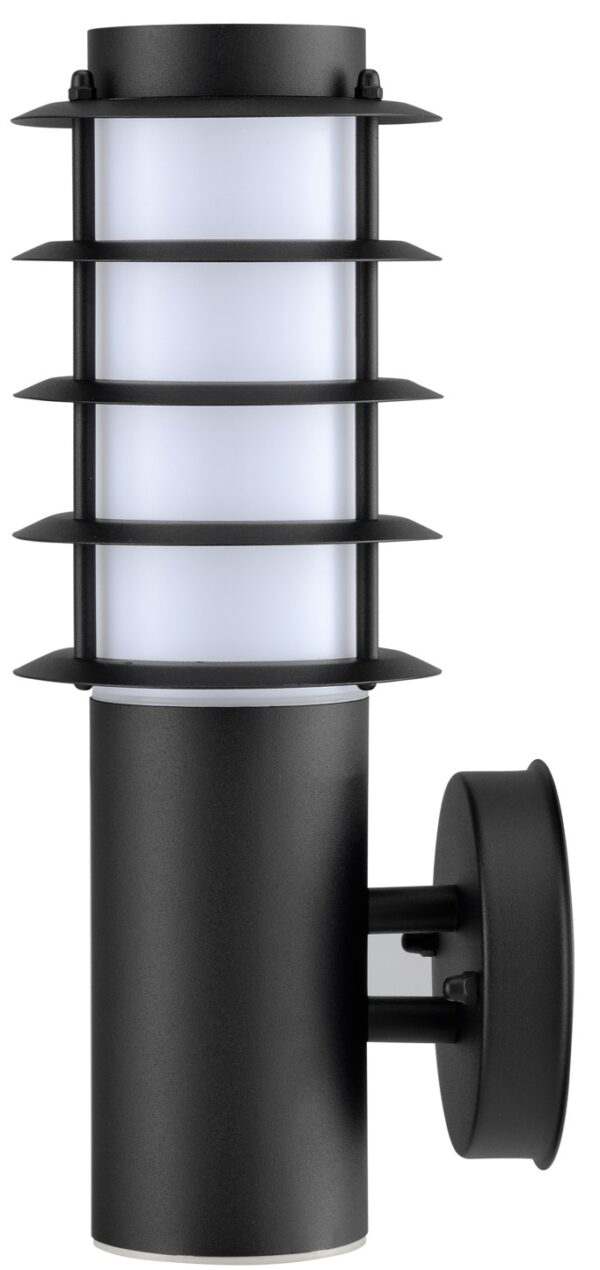 WALL ES (Max 18W) LOUVERED S/M BLK SS304 IP44