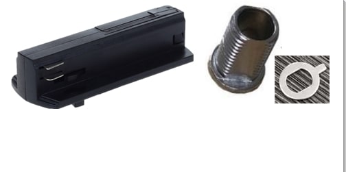TRACK 1 Circuit 3 Wire Adaptor (Small) M10*16mm BLk