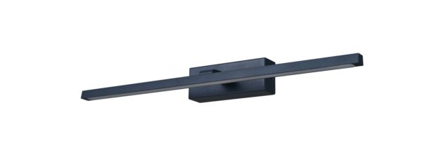 WALL Int S/M 12W LINEAR Blk Tri Dim FR Diff L530 mm 1150Lm