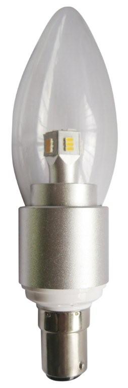 GLOBE LED SBC CAN DIMM 4W 3000K CLR 300D 290 Lm