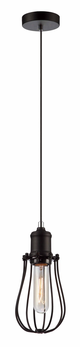 PENDANT ES Blk PEAR CAGE OD110mm