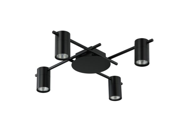 SPOT GU10 X 4 Interior Ceiling BLK OD520mm H120mm Adj