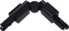 TRACK 1 Circuit 3 Wire  Elbow Connector- LEFT BLK